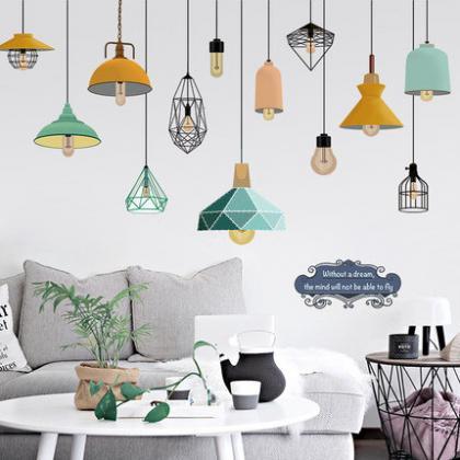 Colorful Light Bulb Stickers - Lights Home Decors..