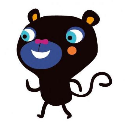 Cute Baby Black Bear Artwork Instant Download Svg,..