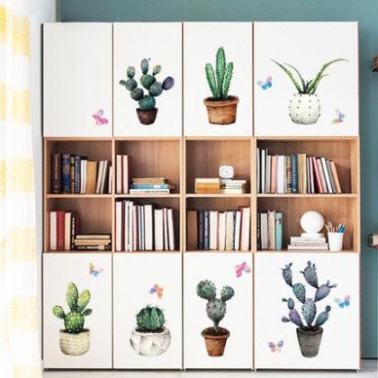 Living Room Home Decor Mini Cactus Trees In Pots..