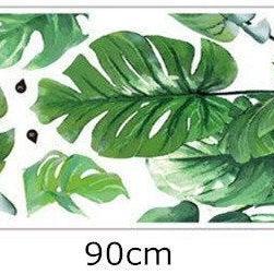 Tropical Monstera Leaf Plants Wall Sticker, Fresh..