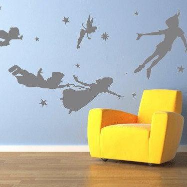 Peter Pan Wall Decal Vinyl Nursery Kids Children..