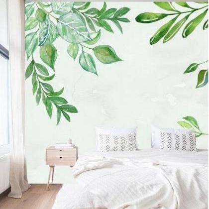 Elegant Fresh Green Leaf Wallpaper Greery Botany..