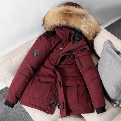 Down Jacket Mens Fashion Workwear Style Young..