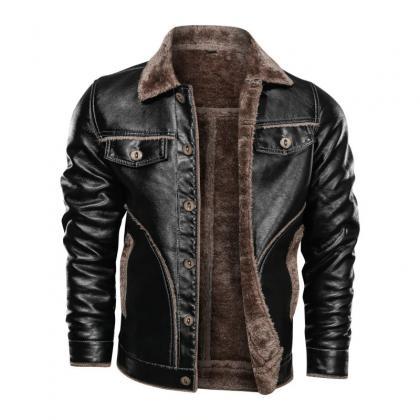 Winter Men's Leather Jackets Fashion..